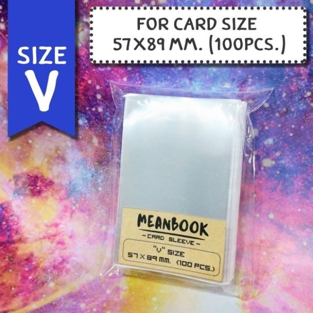 ซองใส่การ์ด Size V Card Sleeve (ขนาดการ์ด 57x89 mm.)