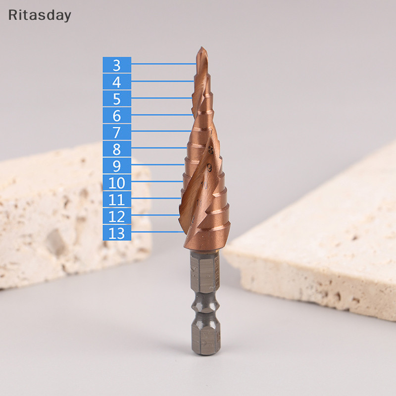 Ritasday M35 Cobalt-bearing Step เจาะสแตนเลสสตีลเปิด Co Pagoda เจาะเจาะบิตความแข็งสูง Cutg ชุดเครื่องมือใหม่