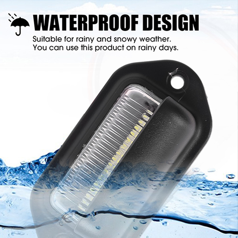 รถ6ไฟป้ายทะเบียนนํา-ไฟป้ายทะเบียนรถ-กันน้ํา12-24โวลต์ไฟ นํา-รถเอสยูวีรถพ่วงรถบรรทุกรถตู้แท็กขั้นตอนโคมไฟ-ป้ายทะเบียนสีขาวด้านหลอดไฟ - รูปที่ 4