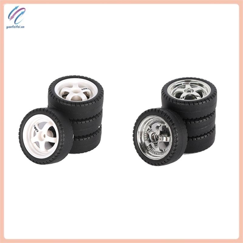 4 ชิ้น 33 มิลลิเมตร RC Drift ล้อยาง Hard Tyre สําหรับ LDRC AE86 A86 A86P LD1801 1/18 RC รถอะไหล่อัพเ