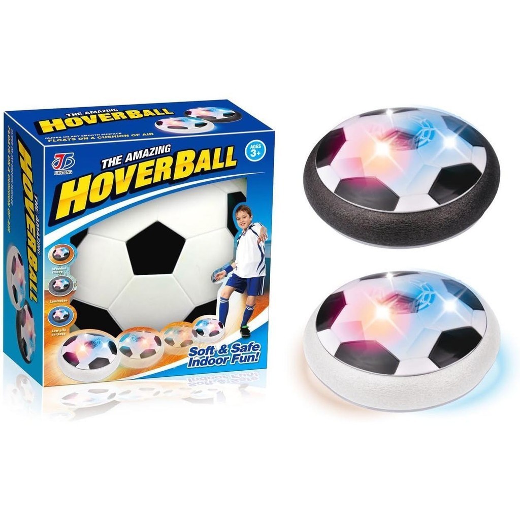 HoverBall ของเล่นลูกฟุตบอล ภายในบ้าน ลูกบอลลอยตัวโดยใช้การดูดลม ขอบนิ่มกันกระแทกและเล่นง่าย มีไฟ LED
