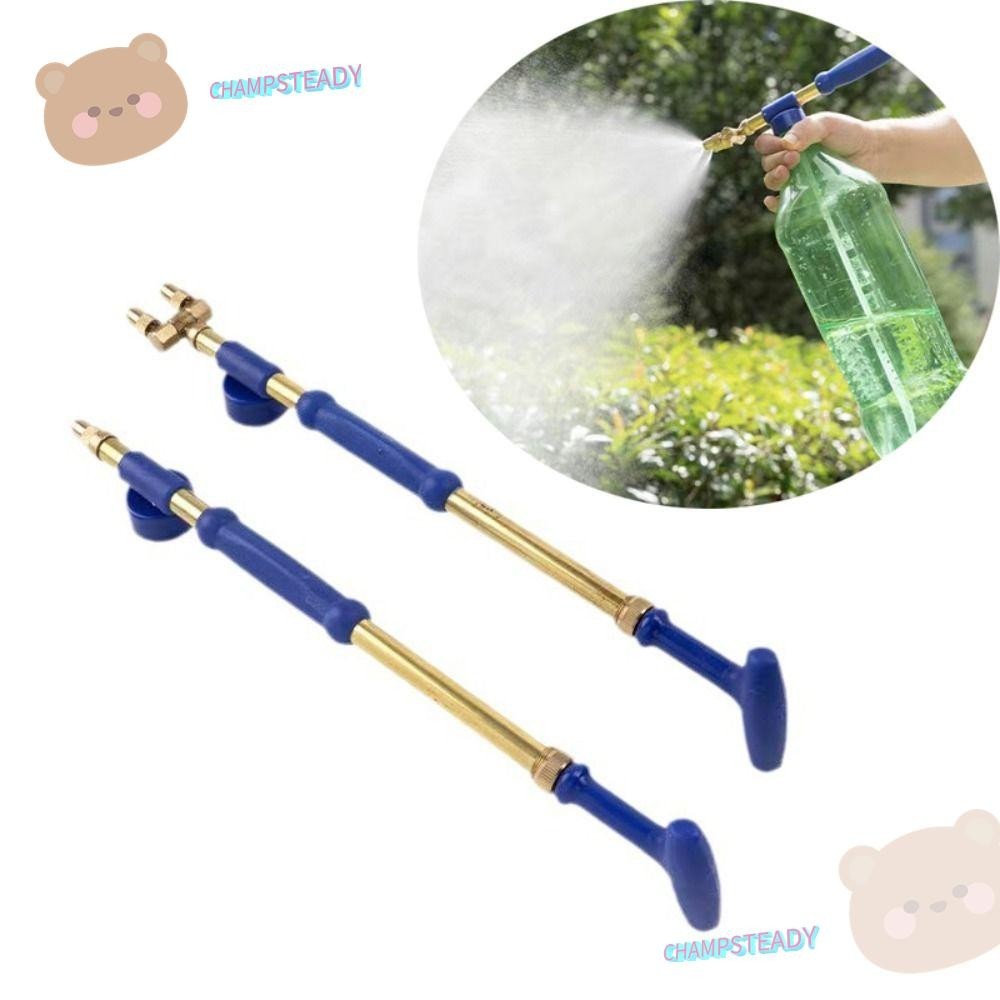 Champsteady เครื่องพ่นชลประทาน,แรงดันสูงทองเหลือง Atomizing Misting หัวฉีด,แบบพกพาเดี่ยว/คู่หัว Push-pull ปรับสวน Sprayer