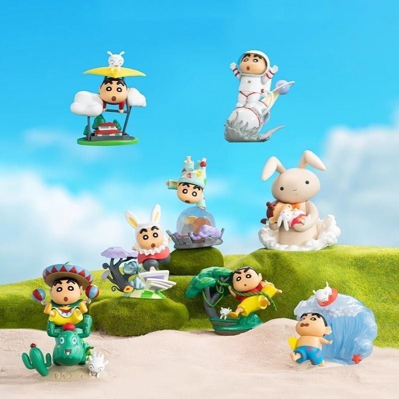 Crayon Shin-Chan Classic Scene Series เครื่องประดับตั้งโต๊ะตุ๊กตาการ์ตูนน่ารัก