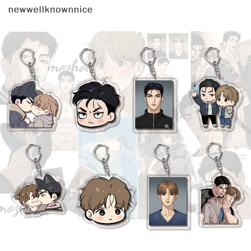 Newwellknownnice Manwha Jinx Joo Jaekyung อะนิเมะ KeyChain Kim Dan ผู้ชายพวงกุญแจผู้หญิงแฟชั่นสร้างสรรค์น่ารักรูปอะคริลิคพวงกุญแจจี้ของขวัญ TH