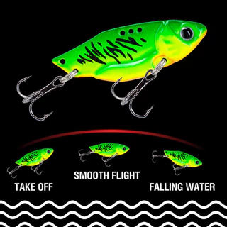 1pcs 3.5g/5g/7g/10g/14g โลหะสีสัน VIB Lure 3D ตา Sinking Jig Hard เหยื่อช้อน Spinner ตกปลา Lure Fishing Tackle สําหรับ Bass Walleye ปลาเทราท์