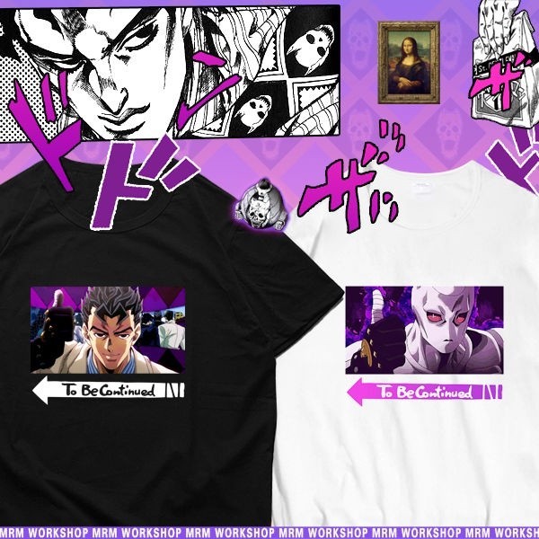Jojo Kira Yoshikage's Bizarre Adventure Like Kille สวยๆ ไซส์ใหญ่ การ์ตูน ใส่เดินทาง แฟชั่น เซ็กซี่