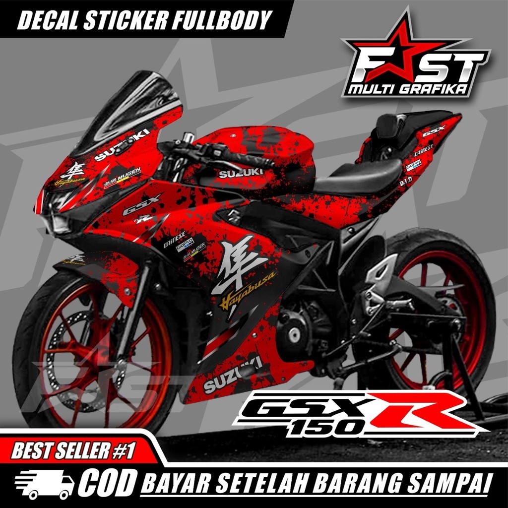 Decal Gsx R150 Full Body สติกเกอร์ Gsx R150 Full Body Decal Gsx 150 Full Body Striping Gsx R150 Full