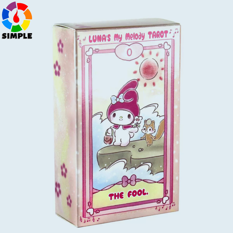 78pcs Luna’S Kuromi Cinnamoroll Sanrio Tarot Deck Card