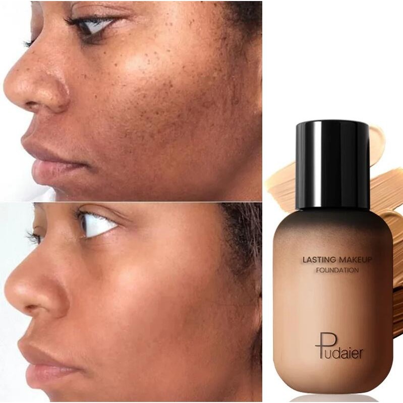 Pudaier 40ml Professional ปกปิดแต่งหน้า Matte Tonal Base Liquid เครื่องสําอางครีมรองพื้นสําหรับ Face Full Coverage