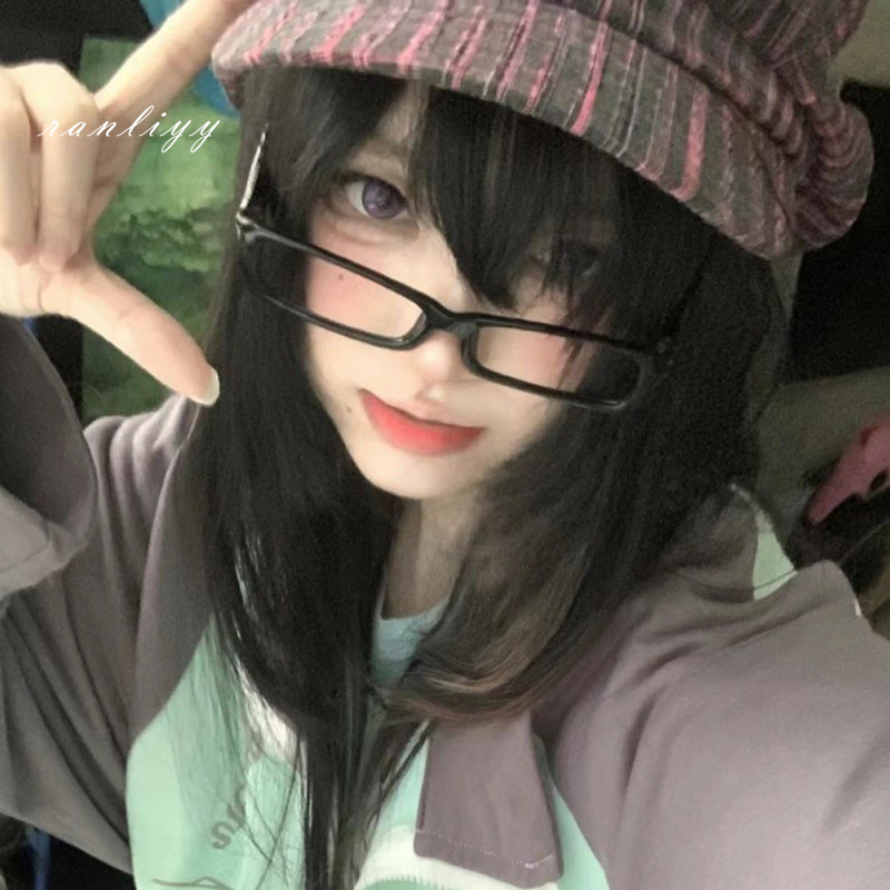 ส่งเร็ว🌼แว่นกรองแสงสีฟ้ากรอบเหลี่ยมเล็กาY2Kแฟชั่นสไตล์เกาหลีสวมบทบาทหวานเรียบง่ายเบาพิเศษแว่นตาผู้ชายและผู้หญิง-Ranliyy - รูปที่ 7