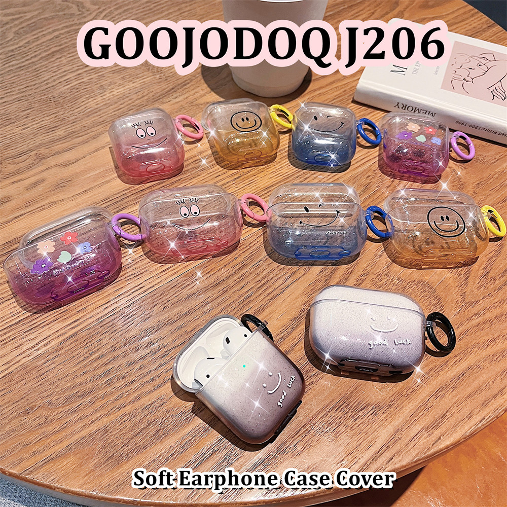 READY STOCK!นําไปใช้กับ GOOJODOQ J206 เคส Case เคสหูฟัง การไล่ระดับสีสี ซิลิโคนนุ่ม เคส เคสหูฟัง