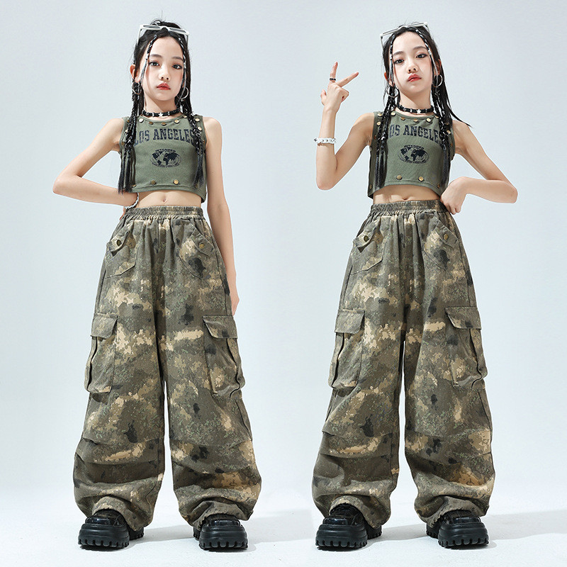 ชุดเต้นเด็ก ชุดเต้น เด็กผู้หญิง ชุดเต้นรํา ชุดแดนเซอร์ ชุดฮิปฮอป ชุด Cover Dance ชุดซ้อมเต้น ชุดเซ็ทเด็ก กางเกง Hiphop