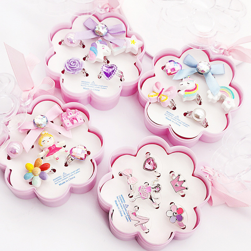 ชุดเครื่องประดับ เซตแหวน สำหรับเด็กผู้หญิง สินค้าพร้อมส่งจากไทย