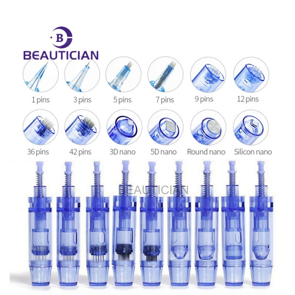 10pcs Dr ปากกา A1 ไฟฟ้าความงามเครื่องเปลี่ยนวัสดุสิ้นเปลือง 1/3/5/7/9/12/24/36/42/5D/รอบนาโน