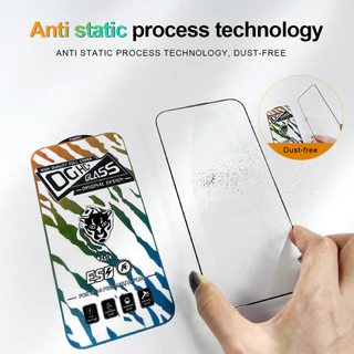 ฟิล์มกระจกเต็มจอขอบโค้งสีดำป้องกันไฟฟ้าสถิตย์สำหรับ samsung A02 A03 A04 A05S A7(2018) A20S A50 A15 A24 A25 A35 A55 A51