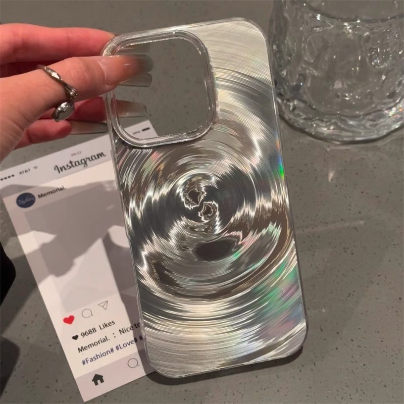 Huiwanju น้ําวนง่ายเหมาะสําหรับ iPhone16pro เคสโทรศัพท์มือถือ 15pro ป้องกันการตก 14PLUS สองชั้น 13 ใ
