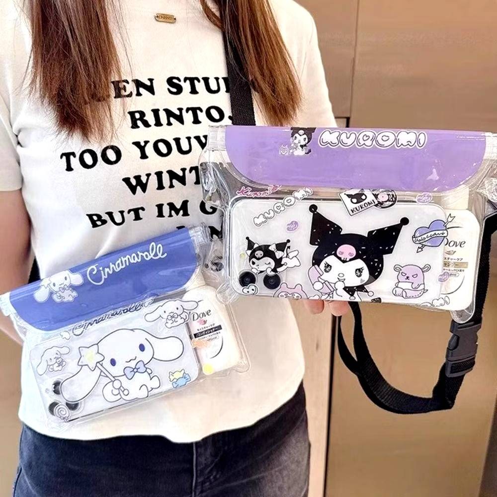 กระเป๋าใส่โทรศัพท์กันน้ำ items05 กระเป๋าเล่นสงการนต์ กระเป๋าล็อคกันน้ำ ลายการ์ตูน น่ารัก มีสายคล้องคอ