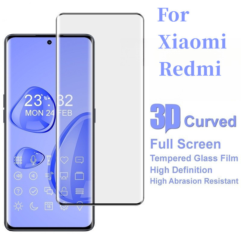เต็มขอบโค้งกระจกนิรภัยป้องกันหน้าจอสําหรับXiaomi 14U 14Pro 13U 12sU 12sPro 12Pro 12 11U 11Pro 11 10U