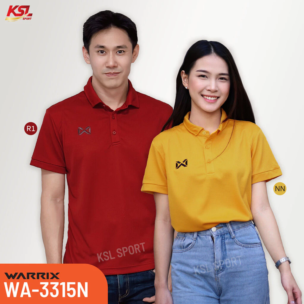 Warrix เสื้อโปโล Classic Polo แขนสั้น คอปก สีล้วน รหัส 3315N WA-3315 thumbnail 5