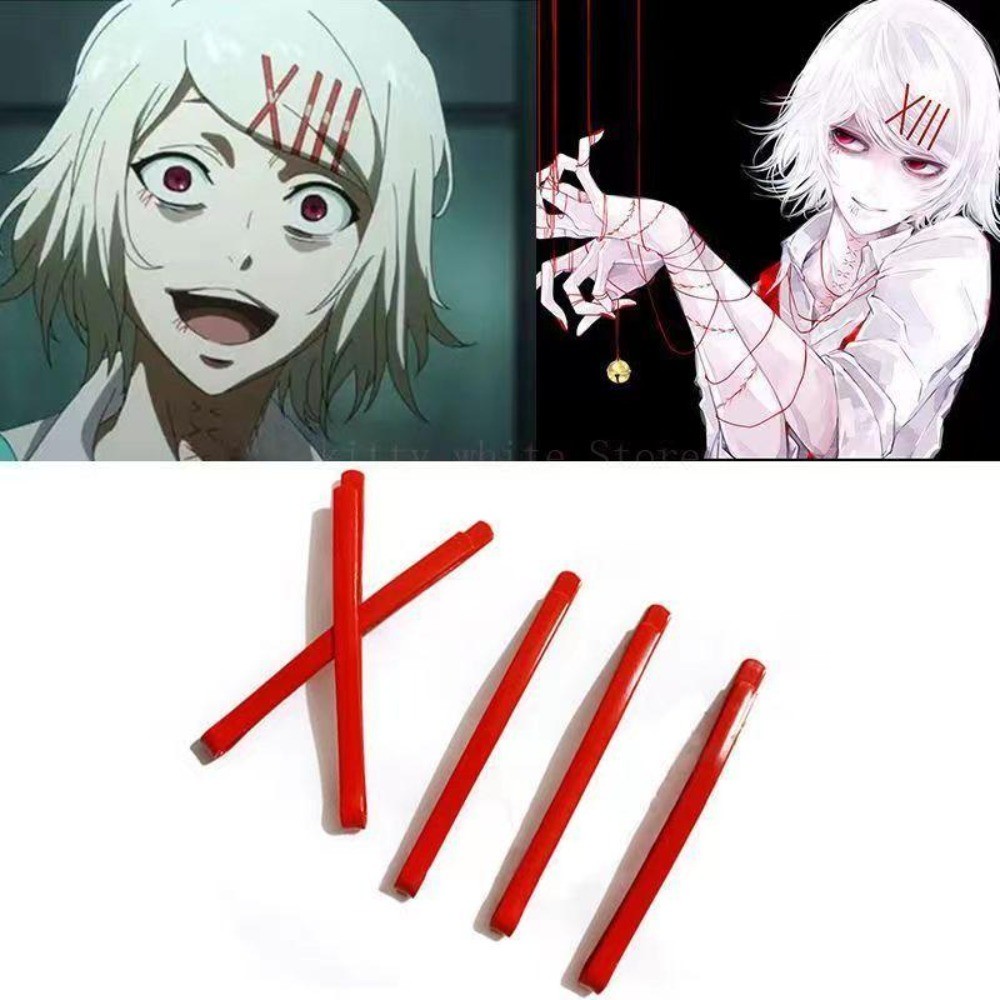 อะนิเมะ Tokyo Ghoul ผม Pins JUZO SUZUYA REI คลิปผมฮาโลวีนแฟชั่น Man ผู้หญิงคอสเพลย์อุปกรณ์เสริมของขวัญ
