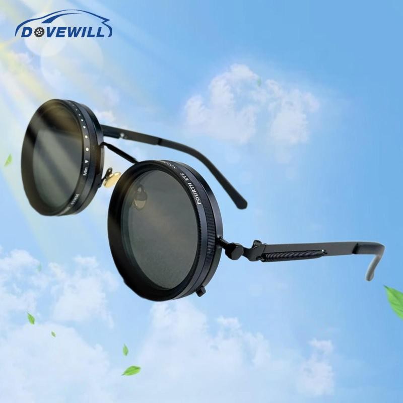 [Dovewill] แว่นกันแดดแบบปรับได้แว่นตาโพลาไรซ์ทรงกลมสําหรับตั้งแคมป์กีฬากลางแจ้ง - รูปที่ 4