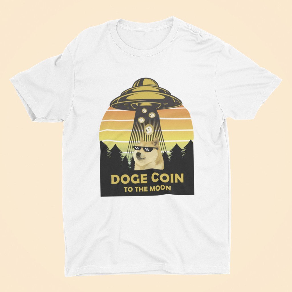 พร้อมส่งจากไทย 🚀 เสื้อ Dogecoin ลาย Doge To The Moon  🙌 S-5XL