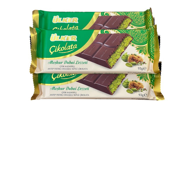 ✅พร้อมส่ง✅ ช็อกโกแลตดูไบ Dubai chocolate ยี่ห้อ ulker  ของแท้ 100%