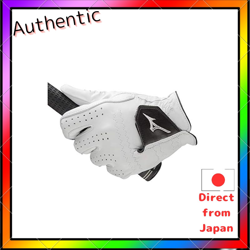 ถุงมือกอล์ฟ MIZUNO - หนังแข็งแรง 0.8 (Kyokaku) สําหรับผู้ชาย มือขวา/ซ้าย สีขาว หลากหลายขนาด