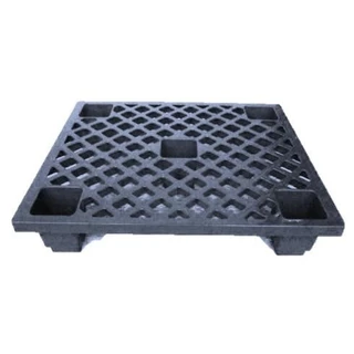 (1x3) พาเลทพลาสติก รับน้ำหนักได้ถึง 100 KG ขนาด 60*80*14 cm พาเลท แพ็ค3ชิ้น