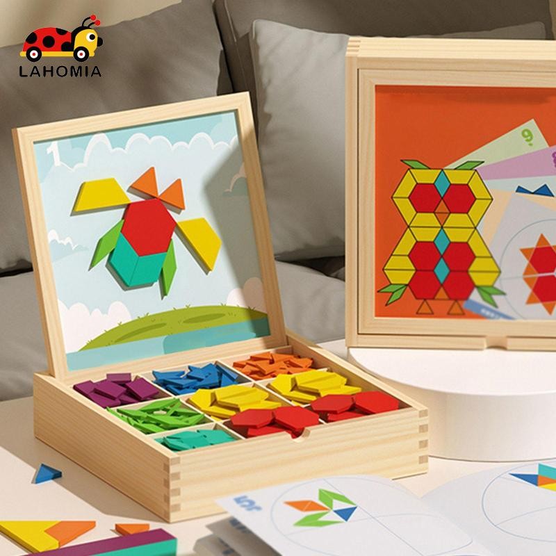 ลาโฮเมีย ปริศนาโต๊ะของเล่นจินตนาการต้นการศึกษาถนนสําหรับอายุ3 4 5 6เด็กเด็กวันหยุดวันเกิด