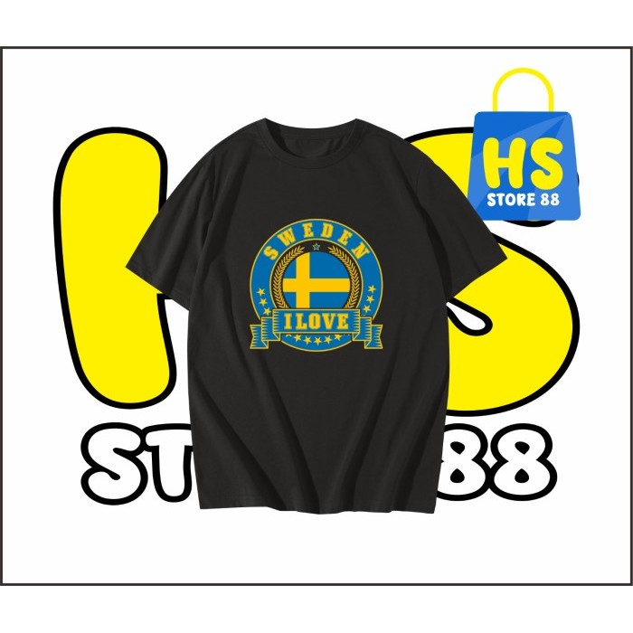 เสื้อยืด SWEDEN SOUVENIR - เสื้อยืด SWEDEN I LOVE SWEDEN SOUVENIR - TYPE 2 - PICTURE 1, 2, 4, 6, 10