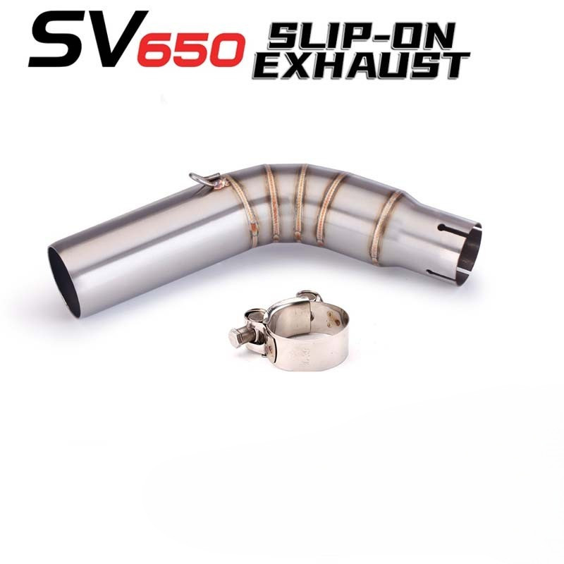 Slip-on ท่อ Fitment สําหรับ SV650 SV650X SV650S 2016-2020 เชื่อมต่อกับ 51 มม./2" ID Mufflers