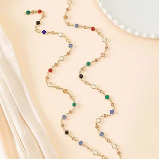 ของขวัญ สำหรับผู้หญิง สร้อยสายฝอ สร้อยคอคริสตัล เครื่องประดับ (ส่งเร็ว จากไทย)