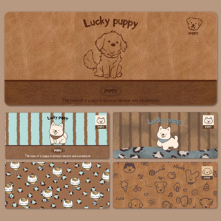 แผ่นรองเมาส์สุนัขน่ารักแผ่นรองเมาส์เล่นเกมสํานักงานโต๊ะคอมพิ…