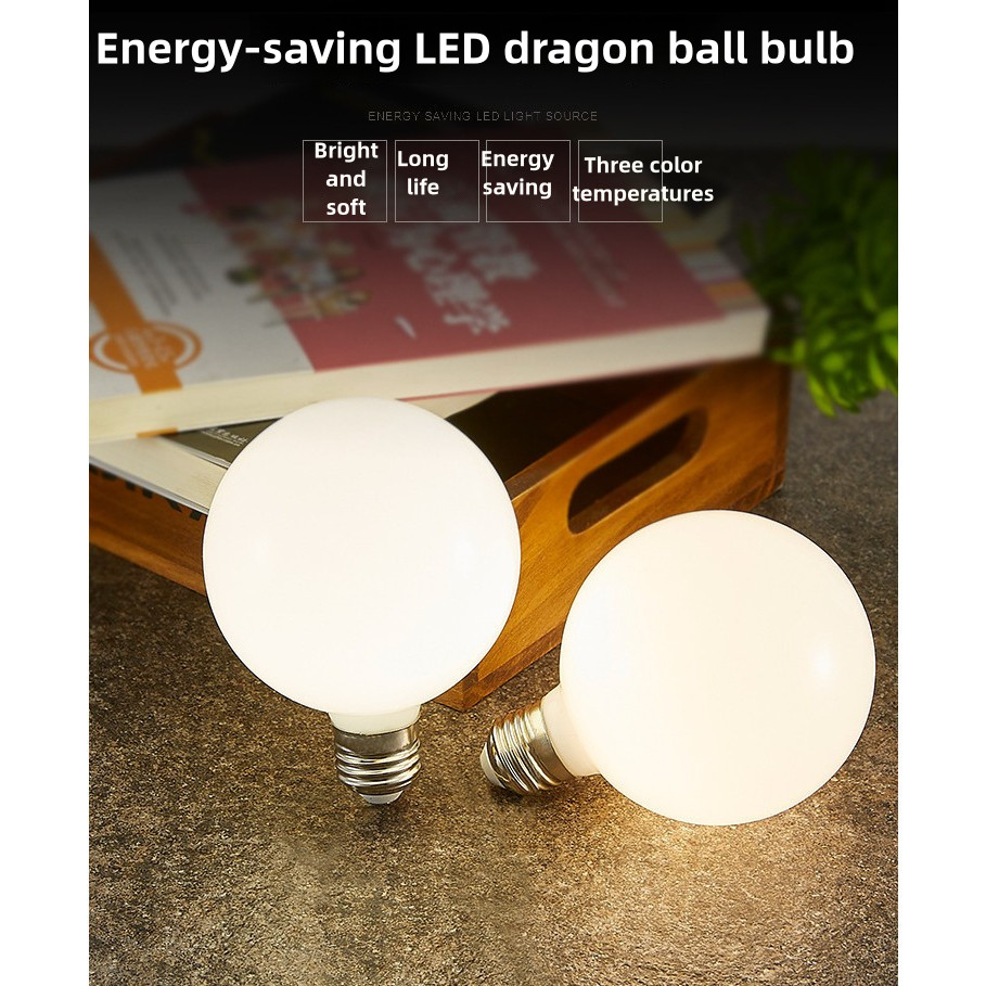 [85V-265V แรงดันไฟฟ้ากว้าง] 360°Luminous led นมสีขาวหลอดไฟกระจกแต่งหน้าโคมไฟร้านอาหารโคมระย้าตกแต่ง E27 E14 E12 สกรู