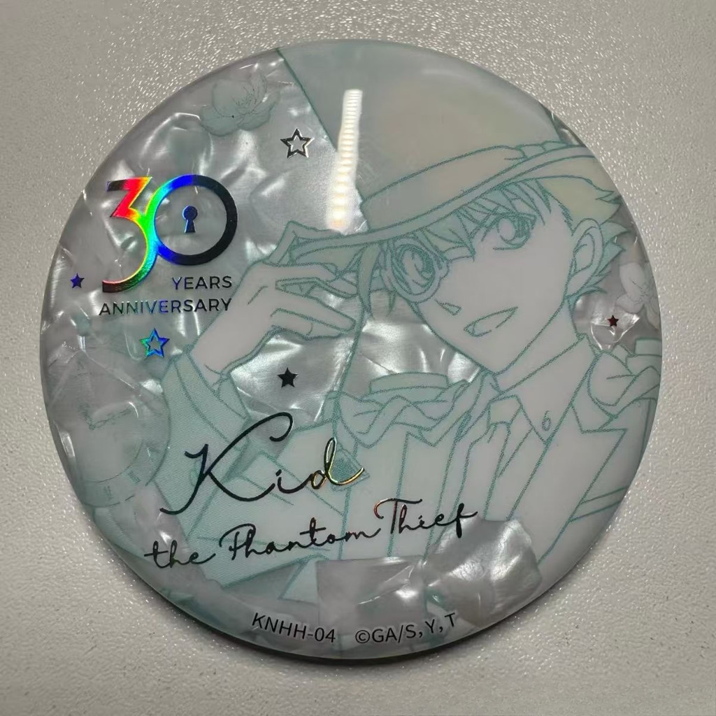 Detective Conan 30th Anniversary Kaito Kid & Conan เข็มกลัดสะสมป้ายโลหะคุณภาพสูง