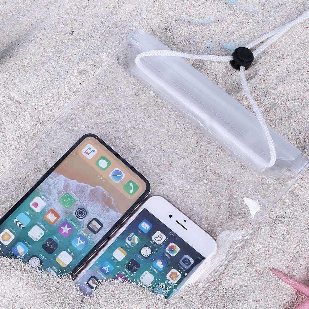 ซองกันน้ำ 17✖️28cm กระเป๋าใส่โทรศัพท์มือถือ  ถุงลมนิรภัยเป่าลมว่ายน้ําดําน้ําชายหาด - รูปที่ 3