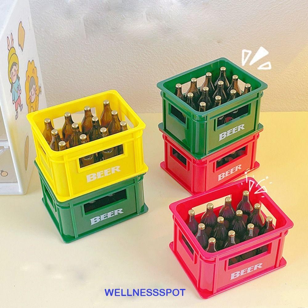Wellnessspot ที่เปิดขวด, แบบพกพาพลาสติกเบียร์กล่องรูปร่างเครื่องดื่มเปิด, Barware เครื่องมือโหลของกล่องเบียร์รูปร่าง Creative Magnetic ตู้เย็นสติกเกอร์บาร์