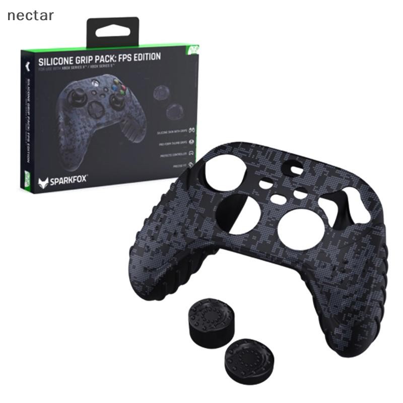 Tar เหมาะสําหรับ XBOX SeriesX/S Controller เคสซิลิโคนไร้สาย Gamepad Controller ลื่นฝาครอบป้องกันหมวก Rocker N