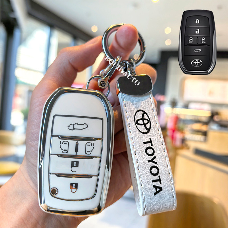 Toyota Car 5 ปุ่มฝาครอบกุญแจ Toyota Vellfire เคสกุญแจสําหรับ Toyota Alphard/Majesty/Vellfire/Sienta Remote Key Case ราคา ถูกที่สุด ดีลบีเคเค แกลเลอรีภาพที่ 4