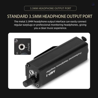 In-ear Monitor Amplifier ตัวแปลงเครื่องขยายเสียงหูแบบพกพา XLR ถึง 3.5 มม. ตัวแปลงเครื่องขยายเสียงหู Plug and Play Lossless Transmission สําหรับการแสดงบนเวทีการสร้างเพลง