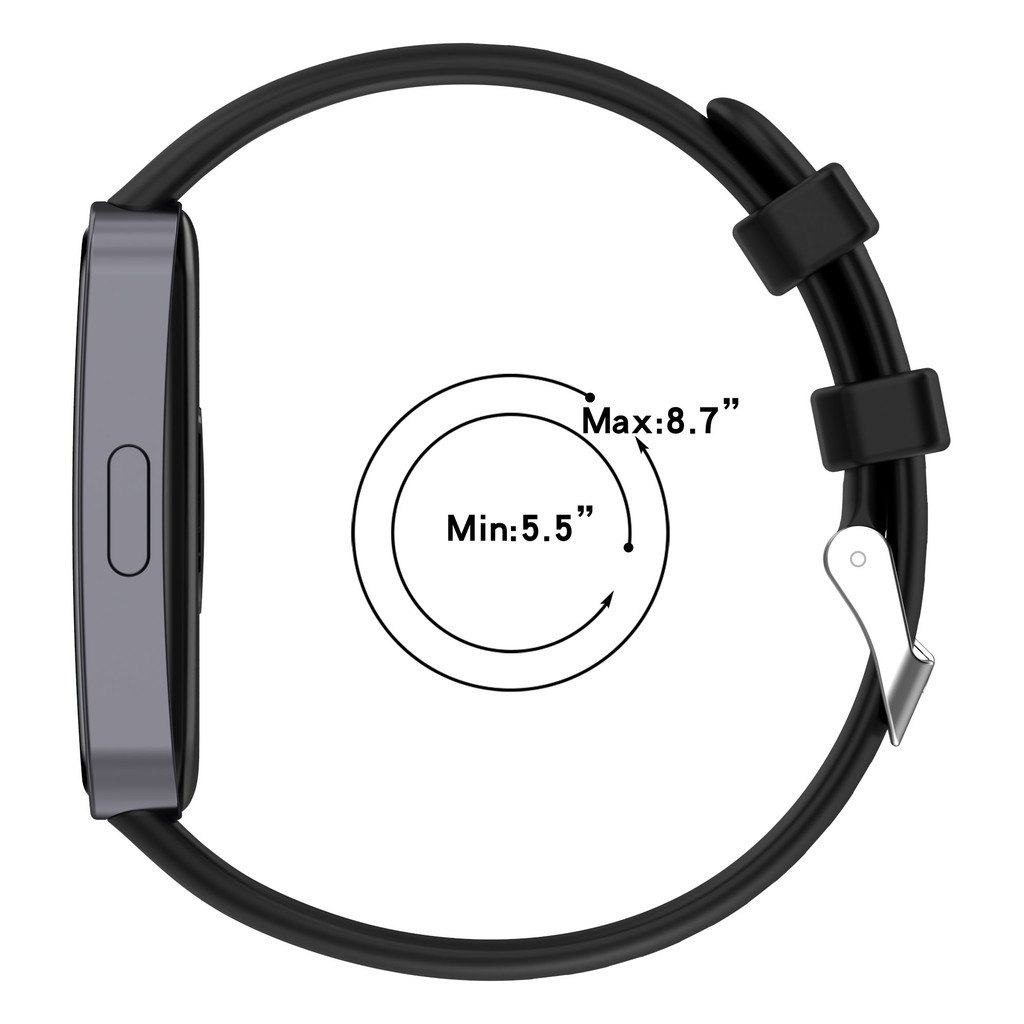 สายนาฬิกาอัจฉริยะ for Huawei Band 10 9 8 สาย สายซิลิโคนนุ่ม for Huawei Band 10 9 8 NFC - รูปที่ 7