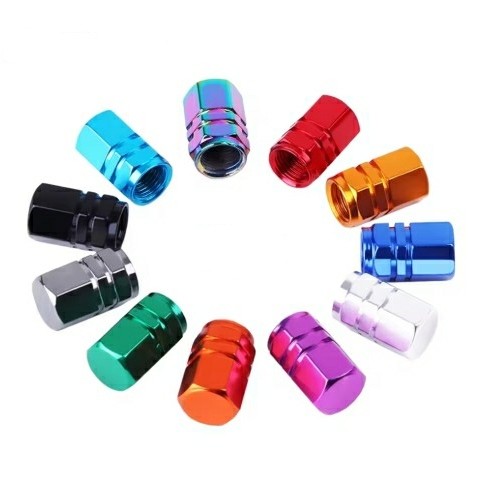 2 ชิ้น/เซ็ต Universal อลูมิเนียมรถจักรยานยนต์ยางวาล์ว Caps Cover Airdust กันน้ําสําหรับรถยนต์รถบรรทุกจักรยานจักรยานอุปกรณ์เสริมแฟชั่น