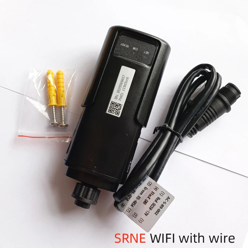 SRNE Wifi-Port .แอปเว็บ/โทรศัพท์บนการตรวจสอบสายอินเวอร์เตอร์พลังงานแสงอาทิตย์ไฮบริดเชื่อมต่อสําหรับ 