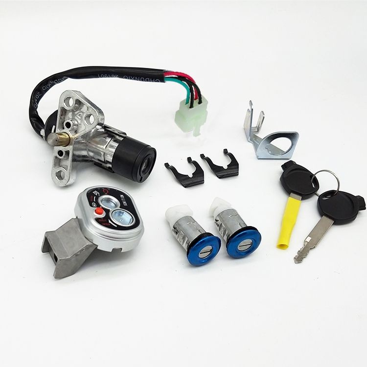 Yixi Moped สกู๊ตเตอร์อุปกรณ์เสริมเลียนแบบ Jiaying ล็อค Jiaying Jiayue รถจักรยานยนต์ประตูไฟฟ้าล็อคคุณ