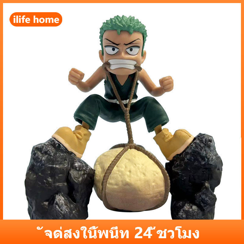One Piece Zoro อะนิเมะ Action Figure Roronoa Zoro Q Wano Asura Zoro ของขวัญของเล่นสะสมสําหรับเด็กคอส
