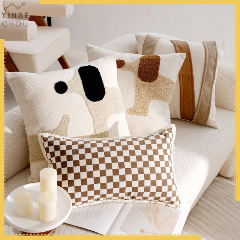 หมอน 45x45 cm หมอนอิงสวยๆ หมอนตกแต่ง หมอน 30x50 ซม ปอกหมอนอิง ปลอกหมอนอิงลายลูกสุนัข ปลอกหมอนอิงน่าร