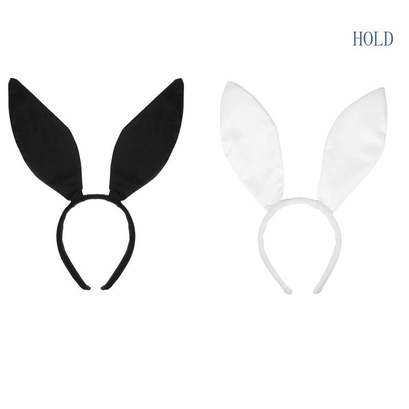 ฤดูร้อน Punk เครื่องประดับผมผู้หญิงนักเรียนล้างหน้า Hairband หูกระต่าย Headbands สีดําสีขาวสีการ์ตูน