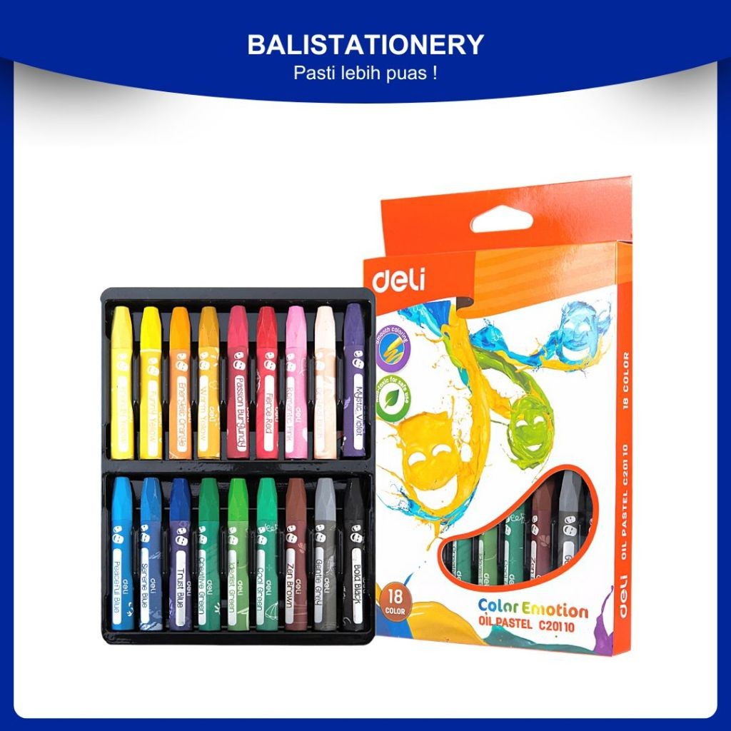 Crayon / Oil Pastel Crayon Deli 12 24 36 สี Oil Pastel