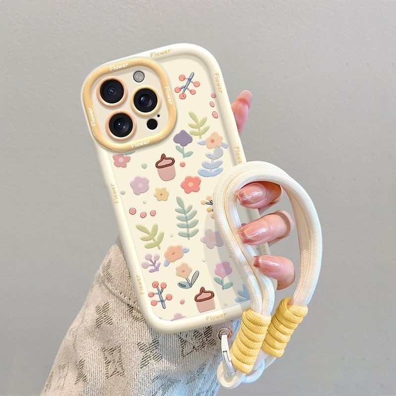🎈Alice🎈กรณีโทรศัพท์มือถือกันกระแทกและกันลื่นจัดส่งจากประเทศไทยiPhone14 15 16 Plus 16 15 11 14 13 12 ProMax ดอกไม้หัก